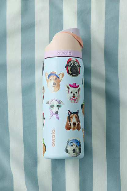 Owala NUV Exclusive Dog Collage FreeSip 32 oz