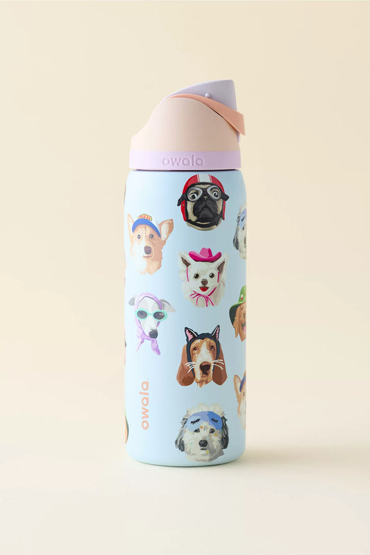 Owala NUV Exclusive Dog Collage FreeSip 32 oz