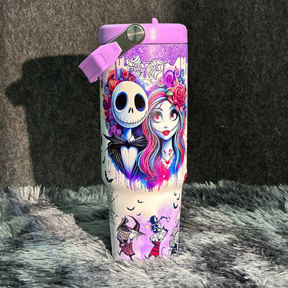 30oz Sally x Jack Skellington Tumbler